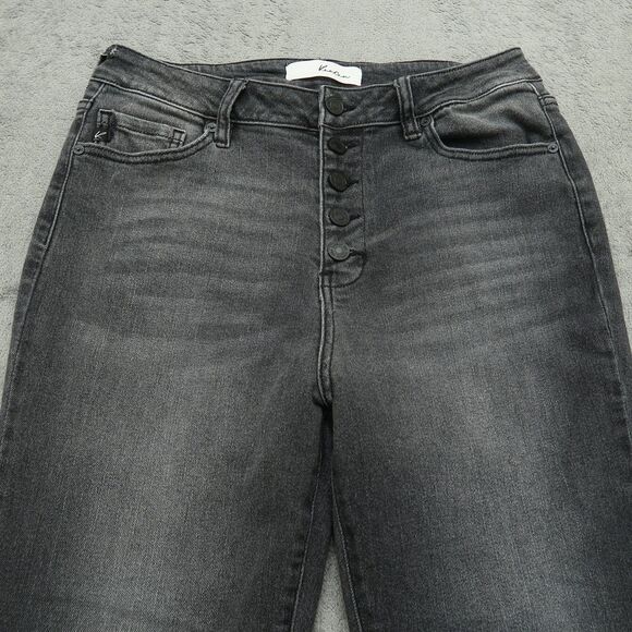 KanCan Jeans Junior's Size 11/29 Gray High-Rise Bootcut Denim 31" Inseam Stretch - Picture 13 of 16